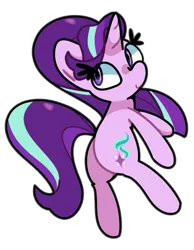 Size: 699x900 | Tagged: safe, artist:kindakismet, derpibooru import, starlight glimmer, pony, unicorn, g4, horn, image, png, simple background, smiling, solo, transparent background