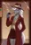 Size: 2856x4096 | Tagged: safe, artist:rexiwiksi, ponerpics import, oc, unofficial characters only, anthro, breasts, cleavage, clothes, coat, fedora, hat, image, jpeg, long coat, miniskirt, pipe, skirt, smoking, socks, thigh highs, vest, zettai ryouiki