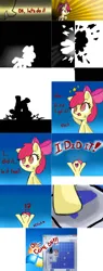 Size: 2562x6724 | Tagged: safe, artist:arielsbx, derpibooru import, apple bloom, pony, ask little applebloom, fourth wall, image, minesweeper, png, solo