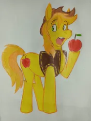 Size: 828x1104 | Tagged: safe, artist:dingopatagonico, derpibooru import, braeburn, earth pony, pony, image, jpeg, solo