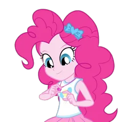 Size: 1552x1492 | Tagged: safe, artist:blockslikepl, derpibooru import, edit, edited screencap, screencap, pinkie pie, human, equestria girls, g4, background removed, female, geode of sugar bombs, image, magical geodes, png, simple background, solo, transparent background