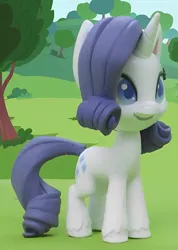 Size: 1264x1780 | Tagged: safe, derpibooru import, edit, edited screencap, screencap, rarity, pony, unicorn, g4, gem of a problem, my little pony: pony life, my little pony: stop motion short, cropped, cute, horn, image, png, smiling