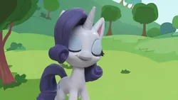 Size: 1920x1080 | Tagged: safe, derpibooru import, edit, edited screencap, screencap, rarity, pony, unicorn, g4, gem of a problem, my little pony: pony life, my little pony: stop motion short, cute, horn, image, png, smiling