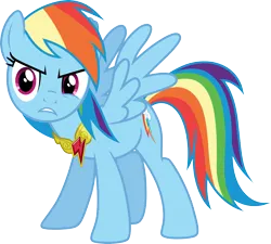 Size: 3339x3000 | Tagged: safe, artist:cloudy glow, derpibooru import, rainbow dash, pegasus, g4, element of loyalty, female, image, png, simple background, solo, transparent background, vector