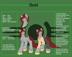 Size: 1500x1202 | Tagged: safe, artist:zeroraid, derpibooru import, oc, oc:dust, unofficial characters only, pony, extra eyes, image, male, mutant, png, red hair, scar, stallion