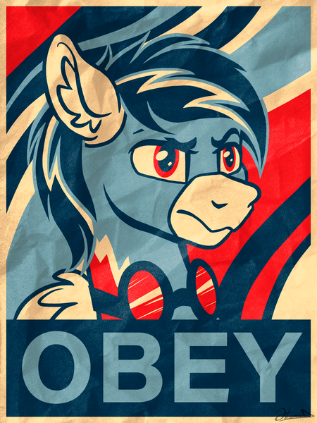 Size: 1984x2646 | Tagged: safe, artist:helmie-art, derpibooru import, oc, oc:lightning flare, unofficial characters only, pegasus, abstract background, image, png, poster, propaganda, propaganda poster, shadowbolts, solo