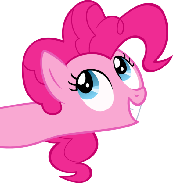 Size: 800x846 | Tagged: safe, artist:kopachris, derpibooru import, pinkie pie, earth pony, pony, g4, female, head only, image, mare, png, simple background, transparent background, vector