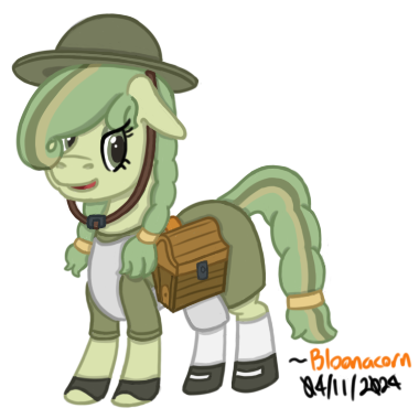 Size: 380x380 | Tagged: safe, artist:bloonacorn, derpibooru import, oc, unofficial characters only, earth pony, earth pony oc, helmet, image, png, solo