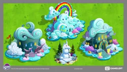 Size: 3840x2160 | Tagged: safe, artist:vladisfender, derpibooru import, official, g4, concept art, gameloft, high res, image, jpeg, my little pony logo, my little pony: magic princess, no pony