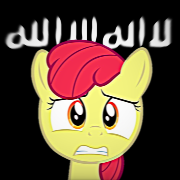 Size: 2048x2048 | Tagged: safe, apple bloom, pony, allahu akbar, image, islam, jihad, png, shahada