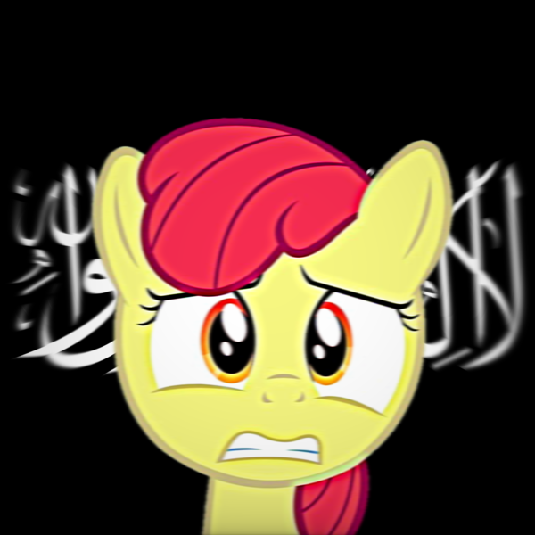 Size: 2048x2048 | Tagged: safe, apple bloom, pony, allahu akbar, homophobia, image, islam, jihad, png, shahada