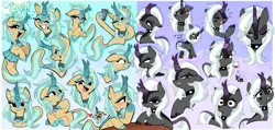 Size: 5274x2500 | Tagged: safe, artist:syrupyyy, derpibooru import, oc, oc:jinx kurai, oc:misty showers, unofficial characters only, kirin, pony, alcohol, blushing, choker, clothes, cloven hooves, collar, colored hooves, cute, doodle, ear blush, ear piercing, earring, female, fishnet clothing, fishnets, glass, gradient background, grin, heart, hooves, image, jewelry, kirin oc, laughing, leonine tail, lip bite, lipstick, mare, phone, piercing, png, pouting, selfie, siblings, sisters, skirt, smiling, smirk, smug, socks, spiked choker, spiked collar, stockings, table, tail, taking a photo, tattoo, text, thigh highs, tongue out, wine, wine glass