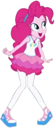 Size: 331x754 | Tagged: safe, artist:blockslikepl, derpibooru import, edit, edited screencap, screencap, pinkie pie, human, equestria girls, g4, background removed, female, image, not a vector, pigeon toed, png, simple background, solo, transparent background