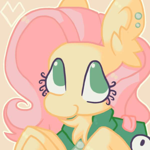 Size: 975x975 | Tagged: safe, artist:maxis_da_hades, derpibooru import, fluttershy, pegasus, pony, g4, antonymph, ear fluff, fluttgirshy, gir, image, invader zim, png, solo, vylet pony