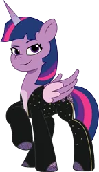 Size: 807x1397 | Tagged: safe, artist:edy_january, artist:prixy05, derpibooru import, edit, editor:edy_january, part of a set, vector edit, twilight sparkle, twilight sparkle (alicorn), alicorn, pony, g4, g5, my little pony: tell your tale, clothes, cosplay, costume, g4 to g5, generation leap, image, kasuga, ninja, parody, png, reference, sengoku basara, sexy, simple background, solo, transparent background, vector, wetsuit