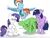 Size: 4800x3600 | Tagged: safe, artist:ponny, derpibooru import, rainbow dash, rarity, twilight sparkle, oc, oc:anon, oc:anon stallion, earth pony, pegasus, pony, unicorn, angry, belly, bipedal, colored, crossed hooves, female, floppy ears, flying, frown, grumpy, horn, image, male, mare, nervous, nervous sweat, png, preggity, preggo dash, preglight sparkle, pregnant, simple background, stallion, sweat, sweatdrop, unicorn twilight, white background