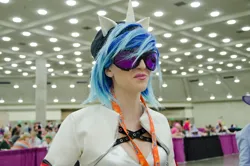 Size: 4928x3264 | Tagged: safe, derpibooru import, vinyl scratch, human, bronycon, bronycon 2015, g4, clothes, cosplay, costume, image, irl, irl human, jpeg, photo