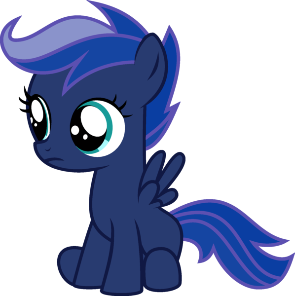 Size: 1920x1926 | Tagged: artist needed, source needed, safe, anonymous artist, derpibooru import, edit, princess luna, scootaloo, pegasus, pony, alternate color palette, female, filly, foal, fusion, fusion:princess luna, fusion:scootaloo, image, png, solo, solo female