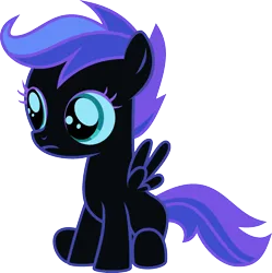 Size: 1920x1926 | Tagged: artist needed, source needed, safe, anonymous artist, derpibooru import, edit, nightmare moon, scootaloo, pegasus, pony, alternate color palette, female, filly, foal, fusion, fusion:nightmare moon, fusion:scootaloo, image, nightmare scootaloo, png, solo, solo female