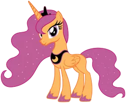 Size: 1920x1565 | Tagged: artist needed, source needed, safe, anonymous artist, derpibooru import, edit, princess luna, scootaloo, alicorn, pony, alternate color palette, crown, female, fusion, fusion:princess luna, fusion:scootaloo, image, jewelry, mare, png, regalia, smiling, solo