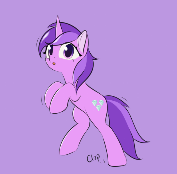 Size: 846x834 | Tagged: safe, artist:nutellaenjoyer, derpibooru import, amethyst star, pony, unicorn, female, horn, image, mare, png, solo