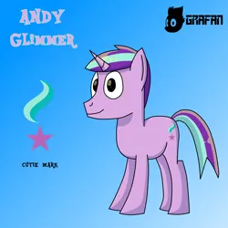 Size: 2500x2500 | Tagged: safe, artist:gradiusfanatic, derpibooru import, oc, oc:andy glimmer, unofficial characters only, pony, unicorn, horn, image, male, png, unicorn oc