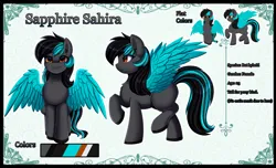 Size: 4152x2529 | Tagged: safe, artist:pridark, derpibooru import, oc, oc:sapphire sahira, unofficial characters only, hybrid, pony, image, pegabat, png, solo