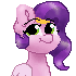Size: 70x70 | Tagged: safe, artist:cupute, derpibooru import, pipp, pipp petals, pegasus, pony, g5, adorapipp, animated, big ears, big eyes, bust, colored wings, curly hair, curly mane, cute, diadem, digital art, female, gif, gif for breezies, grin, happy, headband, image, jewelry, looking at you, looking to the right, mare, motion blur, picture for breezies, pipp is short, pipp is smol, pixel art, plump, regalia, round, sideways glance, simple background, smiling, solo, turned head, wings