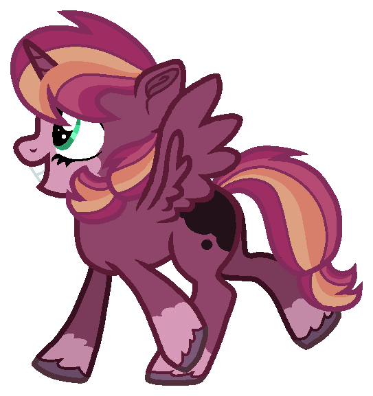 Size: 543x577 | Tagged: safe, artist:angrypanda1104, derpibooru import, oc, oc:equinox harvest, unofficial characters only, alicorn, pony, g4, bald face, base used, blaze (coat marking), coat markings, facial markings, female, filly, foal, grin, image, mare, offspring, parent:big macintosh, parent:princess luna, parents:lunamac, png, simple background, smiling, socks (coat marking), solo, spread wings, transparent background, wings