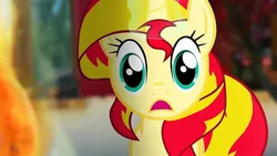 Size: 1280x720 | Tagged: safe, artist:bastbrushie, derpibooru import, sunset shimmer, pony, unicorn, horn, image, jpeg, solo