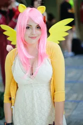 Size: 797x1200 | Tagged: safe, derpibooru import, fluttershy, human, g4, clothes, cosplay, costume, image, irl, irl human, jpeg, otakon, otakon 2012, photo, solo