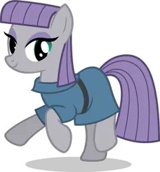 Size: 697x751 | Tagged: safe, artist:berpsterponimator, derpibooru import, official, maud pie, g4, image, looking at you, png, puppet rig, smiling, smiling at you, tap dancing