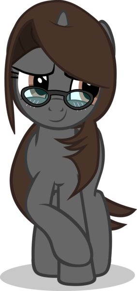 Size: 3083x6537 | Tagged: safe, artist:duskyzombie, derpibooru import, oc, oc:sonata, unofficial characters only, pony, unicorn, blushing, cute, elements of justice, female, glasses, high res, horn, image, mare, png, simple background, smiling, solo, transparent background, turnabout storm, unicorn oc, vector