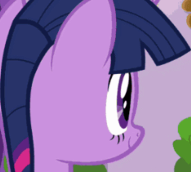 Size: 642x578 | Tagged: episode needed, safe, derpibooru import, screencap, twilight sparkle, pony, unicorn, g4, bust, cropped, horn, image, jpeg, side view, smiling, solo, unicorn twilight