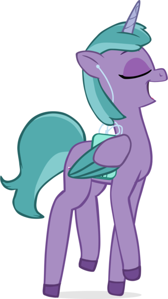 Size: 768x1368 | Tagged: safe, artist:equestriaexploration, derpibooru import, alicorn, pony, g5, earbuds, female, image, mare, png, shiny sparks, simple background, solo, transparent background