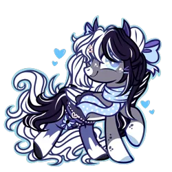 Size: 2048x2048 | Tagged: safe, artist:poll-stersky-mlp, derpibooru import, oc, oc:oreo cream, pegasus, pony, clothes, colored wings, female, image, mare, png, scarf, socks, solo, two toned wings, wings