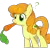 Size: 512x512 | Tagged: source needed, safe, artist:marbo, edit, carrot top, golden harvest, earth pony, pony, background removed, carrot, female, food, image, mare, mouth hold, png, question mark, simple background, solo, standing, transparent background