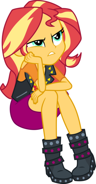 Size: 3000x5700 | Tagged: safe, artist:cloudy glow, derpibooru import, sunset shimmer, driving miss shimmer, equestria girls, equestria girls series, g4, image, my little pony equestria girls: choose your own ending, png, simple background, solo, transparent background, vector