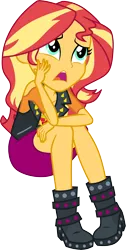 Size: 3000x5969 | Tagged: safe, artist:cloudy glow, derpibooru import, sunset shimmer, driving miss shimmer, equestria girls, equestria girls series, g4, image, my little pony equestria girls: choose your own ending, png, simple background, solo, transparent background, vector