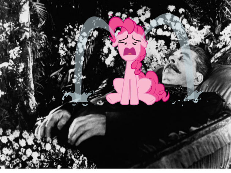 Size: 800x600 | Tagged: safe, artist:pinkstalinism, pinkie pie, human, communism, crying, funeral, georgian, image, josef stalin, lenin's mausoleum, pinkie cry, png, soviet, soviet union, stalinism, tears of pain