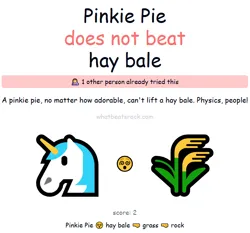 Size: 630x588 | Tagged: safe, derpibooru import, unicorn, critical research failure, emoticon, grass stalk, hoers, horn, image, implied pinkie pie, png, text, website, wtf, you had one job