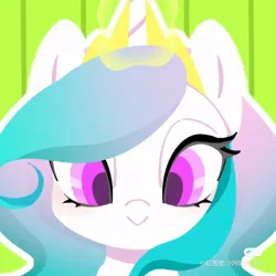 Size: 864x864 | Tagged: safe, artist:布丁, derpibooru import, princess celestia, alicorn, pony, g4, cute, cutelestia, female, filly, filly celestia, image, jpeg, magic, red little book source, solo, telekinesis, younger