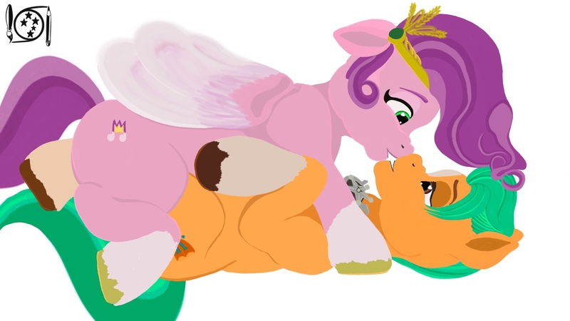 Size: 1920x1080 | Tagged: safe, artist:sdfabian, derpibooru import, hitch trailblazer, pipp petals, earth pony, pegasus, g5, image, jpeg