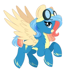 Size: 1529x1663 | Tagged: safe, artist:emberslament, derpibooru import, oc, oc:cerulean splash, unofficial characters only, pegasus, pony, blue eyes, clothes, cream coat, eyelashes, female, flight suit, flying, goggles, goggles on head, heart, heart eyes, image, looking at you, mare, multicolored mane, multicolored tail, pegasus oc, png, profile, raised hoof, raised hooves, shiny mane, shiny tail, simple background, spread wings, tail, three toned mane, three toned tail, transparent background, uniform, wingding eyes, wings, wonderbolt oc, wonderbolts uniform