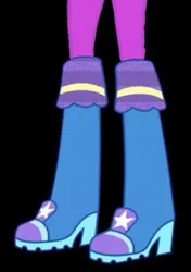 Size: 449x637 | Tagged: safe, derpibooru import, oc, oc:cliffhanger moon, equestria girls, g4, boots, boots shot, clothes, high heel boots, image, jpeg, legs, pictures of legs, shoes, solo