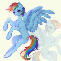 Size: 3160x3160 | Tagged: safe, artist:vivinhyan, derpibooru import, part of a set, rainbow dash, pegasus, pony, female, flying, grin, high res, image, jpeg, mare, smiling, solo, zoom layer