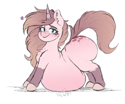 Size: 906x749 | Tagged: suggestive, artist:polofastter, artist:somefrigginnerd, derpibooru import, oc, oc:cinnamon twist (cinnamon-tinna-twist), unofficial characters only, pony, unicorn, belly, big belly, bipedal, colored hooves, ear piercing, earring, fat, freckles, hooves, horn, huge belly, image, impossibly large belly, jewelry, piercing, png, profile, sequence, simple background, solo, stomach noise, transparent background, unicorn oc