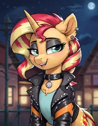 Size: 800x1024 | Tagged: safe, ai content, derpibooru import, machine learning generated, prompter:thelight3d, stable diffusion, sunset shimmer, unicorn, g4, book, generator:pony diffusion v6 xl, horn, image, png