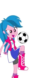 Size: 787x1800 | Tagged: safe, artist:eqgrp-firefly, derpibooru import, rainbow dash, equestria girls, g4, football, image, png, recolor, simple background, solo, sports, white background