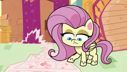 Size: 1920x1088 | Tagged: safe, derpibooru import, screencap, fluttershy, pegasus, pony, badge of shame, g4, my little pony: pony life, spoiler:pony life s01e10, image, jpeg